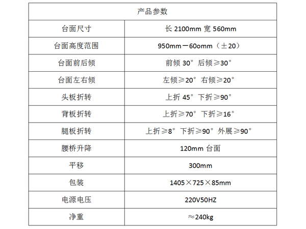 電動液壓手術台（tái）Ⅲ型